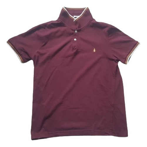 Chomba Polo Slim Fit Penguin Talle M Color Bordo