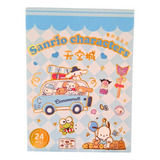 Libreta De Stickers Sanrio Personajes, Kuromi, Melody, Kitty