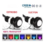 Ojo De Aguila Dual Estrobo Drl Led Auto Moto Lupa Freno Stop