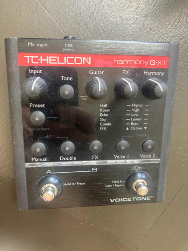 Pedal De Voz Tc Helicon Harmony Gxt