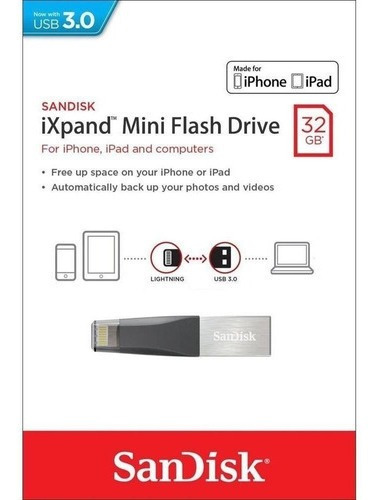 Memoria 32gb Usb Dual Otg Ixpand Flash Drive Lightning
