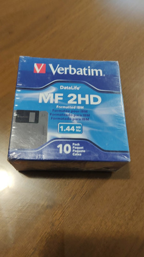 Diskettes Verbatim Alta Densidad Mf 2hd C/10pz