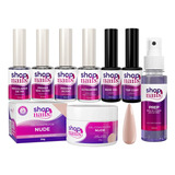 Kit Preparadores Gel E Finalizador Shopnails Unhas Acrigel