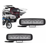 Kit 2 Farol Milha Led Auxiliar Extra Forte 25w Moto Carro