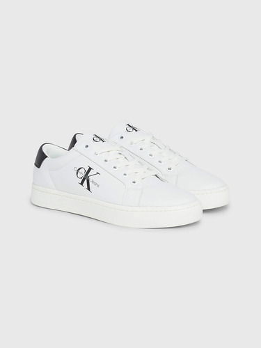 Tenis Blancos Para Mujer Con Monologo Calvin Klein