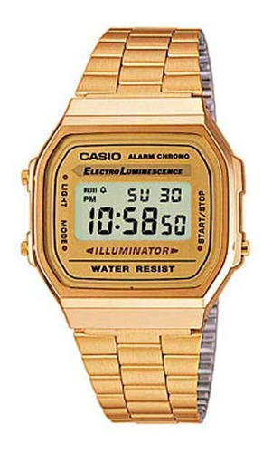 Reloj Casio A168wg Retro Vintage Gold Impacto Online
