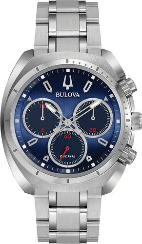 Bulova 96a185 Bulova Curv Collection Plateado Para Hombre