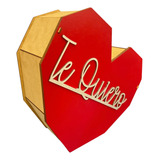Caja Regalo En Forma De Corazón Jumbo San Valentín Mdf 3mm