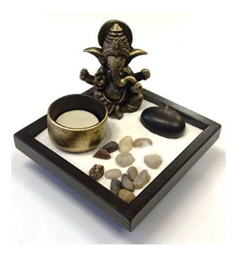 Jardim Zen Ganesha Incensário Meditação Yoga Decoração 