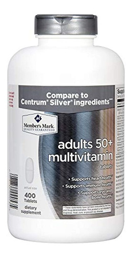 Miembro De Mark Adultos 50 + Multivitaminas Tabletas, 1