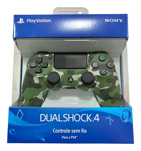 Controle Dualshock 4 Verde Camuflagem Camuflado C/ Nf - Ps4 