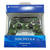 Controle Dualshock 4 Verde Camuflagem Camuflado C/ Nf - Ps4 