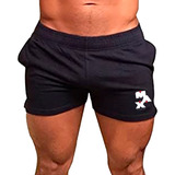 Short Bermuda Curto Academia Masculino Treino Suplementos