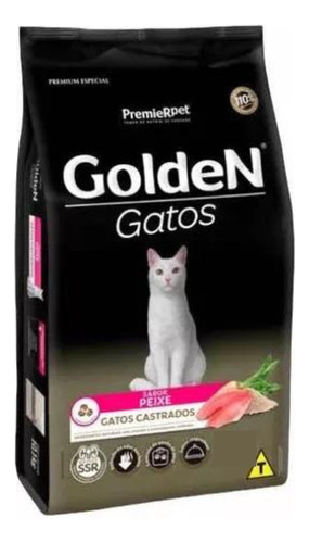 Ração Golden Para Gatos Castrados Peixe 3kg
