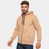 Casaco Moletom Blusa De Frio Masculino Com Zíper Com Capuz