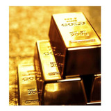 Vinilo 30x30cm Oro Lingotes Valores Gold Moneda Bloque M1