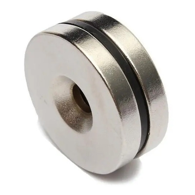 02 Anel Imã De Neodímio 30mm X 5mm Furo 5mm Super Forte N52 | Frete grátis