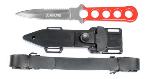 Cuchillo Buceo Cold Steel Hoja 11cm Vaina Con Trabas Correa