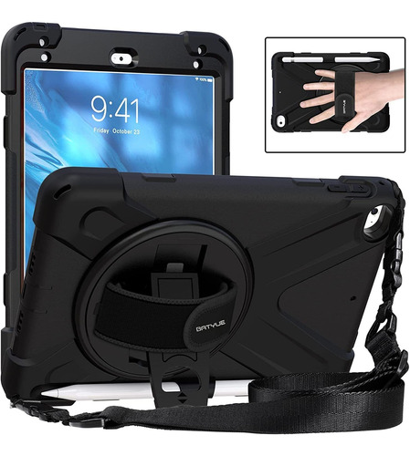 Funda De iPad Mini 7.9 (5a 4a Gen) Batyue Para Ninos Negro