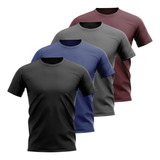 Kit 5 Camiseta Plus Size Dry Fit Poliéster Corrida Academia