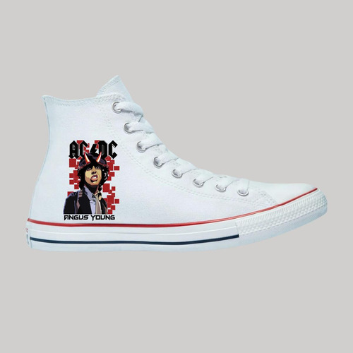 Tenis Converse Chuck Taylor All Star Bota Ac/dc 842b