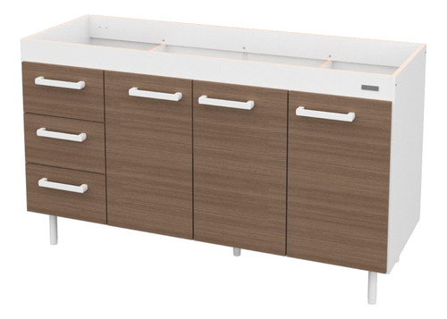 Bajo Mesada Sin Bacha Mueble Cocina Mosconi Express 1,40 Mts