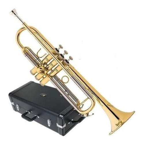Trompete Eagle Em Sib Tr504 + Case E Bocal