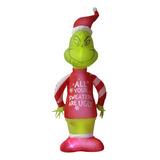 Inflable Navideño Grinch Iluminado 1.22 M X 43 X 29 Cm