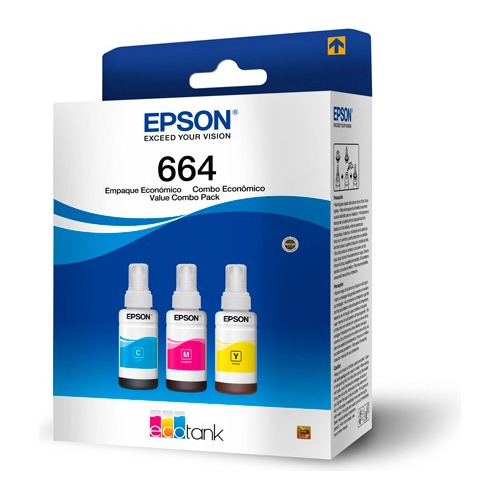 Tintas De Color Epson T664 3 Pzas Kit