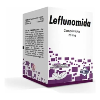 Leflunomida Ultra Leflunomida 20 Mg Caja C\u002F30 Tabletas Ultra - Ultra laboratorios, s.a. de c.v. | Envío gratis