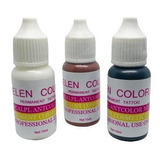 3 Tinta Helen Color 10ml  De Micropigmentação  Sobrancelhas 