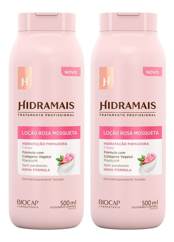 Kit 2x Creme Corporal Rosa Mosqueta 500ml