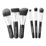 Set De 6 Brochas Sephora Mini Deluxe Charcoal Antibacterial