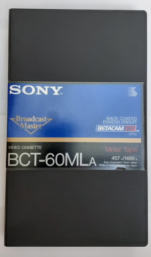 Sony Bct 60mla 60 Minutos Betacam Metal Tape Made In Japan