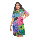 Vestido Estampado Mujer Multicolor 605-87