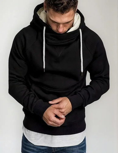 Buzo Hombre Con Capucha Cruzada  Invierno | Envío gratis