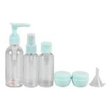 Set 6 Pcs Botellas Para Viaje Portatil Crema Gel Htb-170