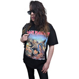 Remeron Largo Iron Maiden  Vestido The Tropper  Heavy Metal 