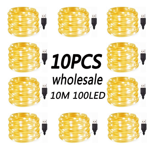 10pcs 10 Metros Lámpara Usb Tira De Luz Led Al Por Mayor