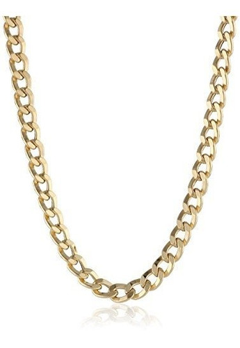 Collar Cadena Cubana Oro 14k - Varias Longitudes Y Colores