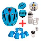 Kit Casco Protección Seguridad Niños Bicicleta + Anfora