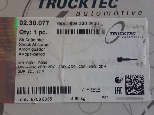 Amortiguadores Delanteros Mercedes Sprinter 413, Trucktec Foto 4
