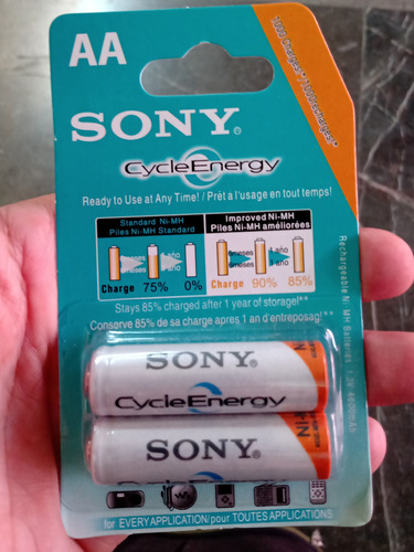 Pila Recargable Sony Aa Compra Mínima Dos Paquetes 