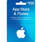 Tarjeta Itunes Apps Store 100 Usd Entrega Inmediata
