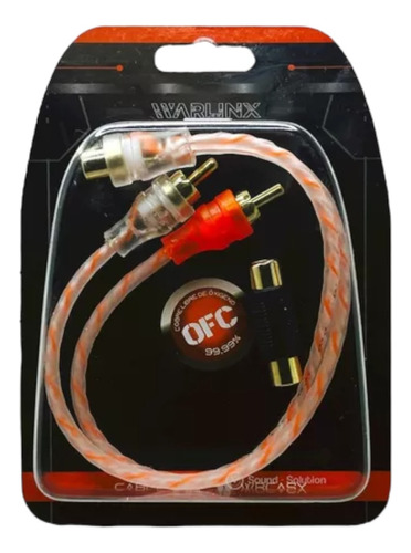 Cable Rca Waraudio Trenzados Ofc Cobre .26 Mts Wrcasy