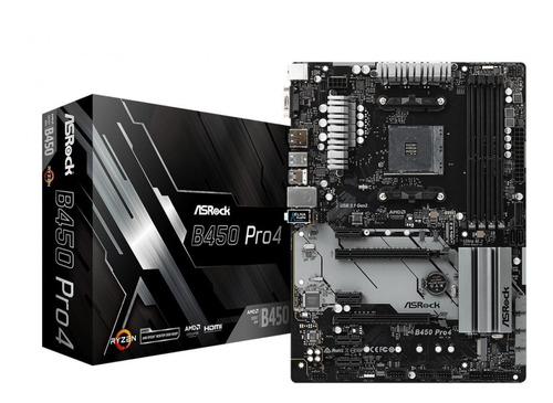 Tarjeta Madre Asrock B450 Pro4 Motherboard Amd Am4 Atx