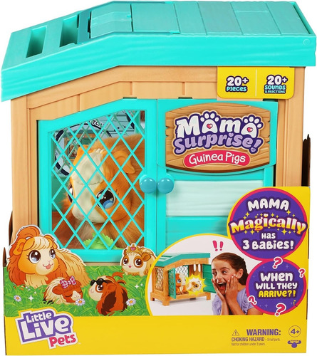 Little Live Pets Mama Surprise! Cobaya Con Bebés Interactiva