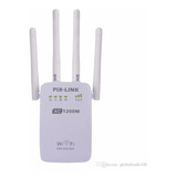 Amplificador Señal Wifi 4 Antenas Rompemuros Pixlin Internet