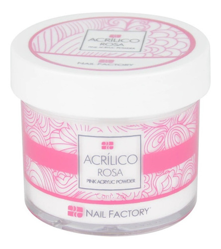 Acrilico Pink 21 Gr Nail Factory Esculpidas Polimero