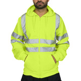 Sudadera Con Capucha Seguridad Alta Visibilidad Para Hombre